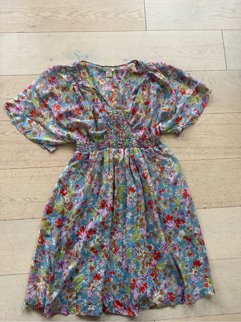 Sundance silk Dress Boho Peasant size 12